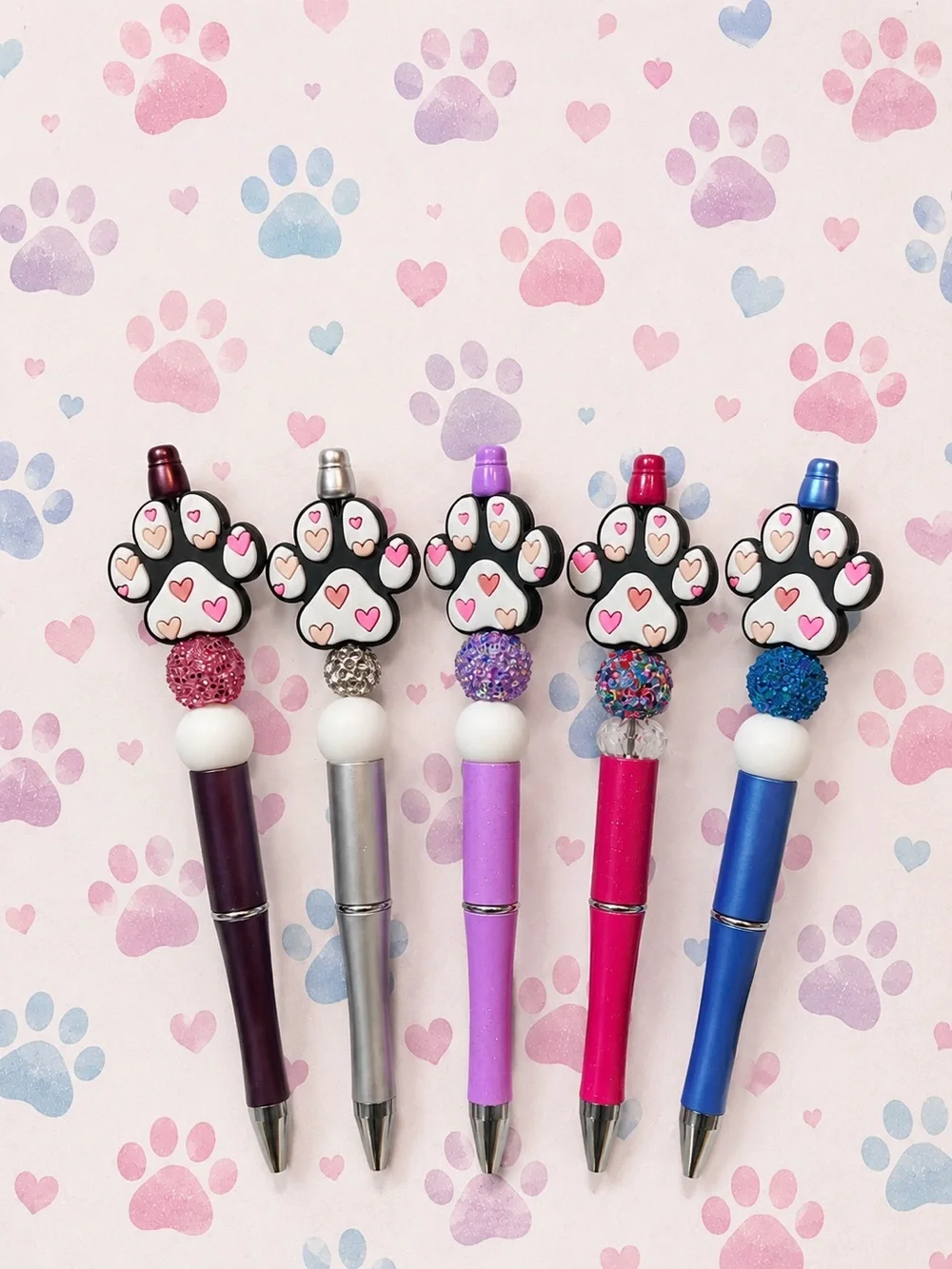 Cute Paw Print Decorative Pens